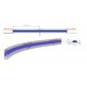 Tira LED 5 mts Flexible 24V 50W COB IP67 Azul, Serie Profesional